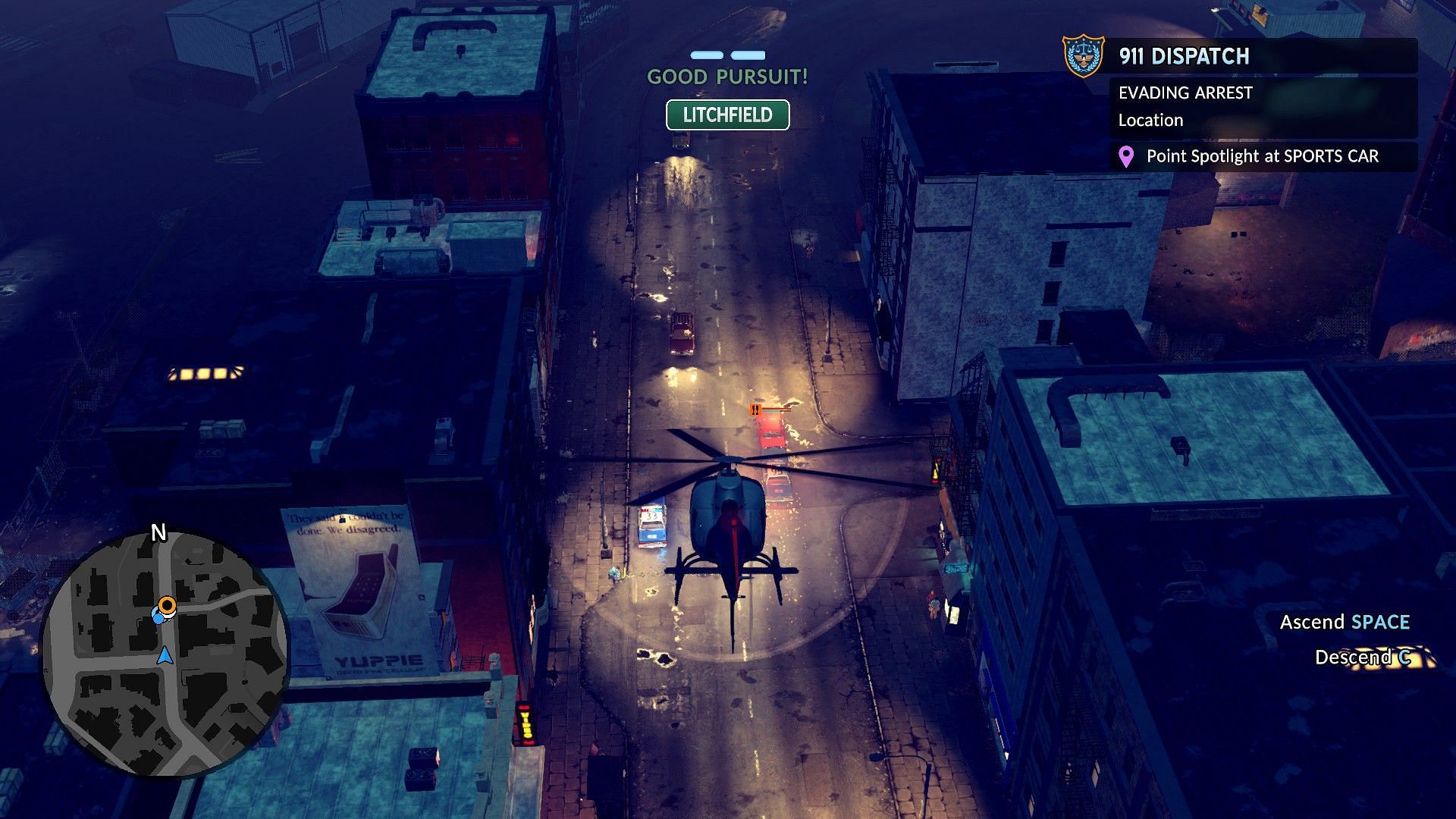 Resistance Level also appears during pursuit sections on the suspect's vehicle (Image via Kwalee)